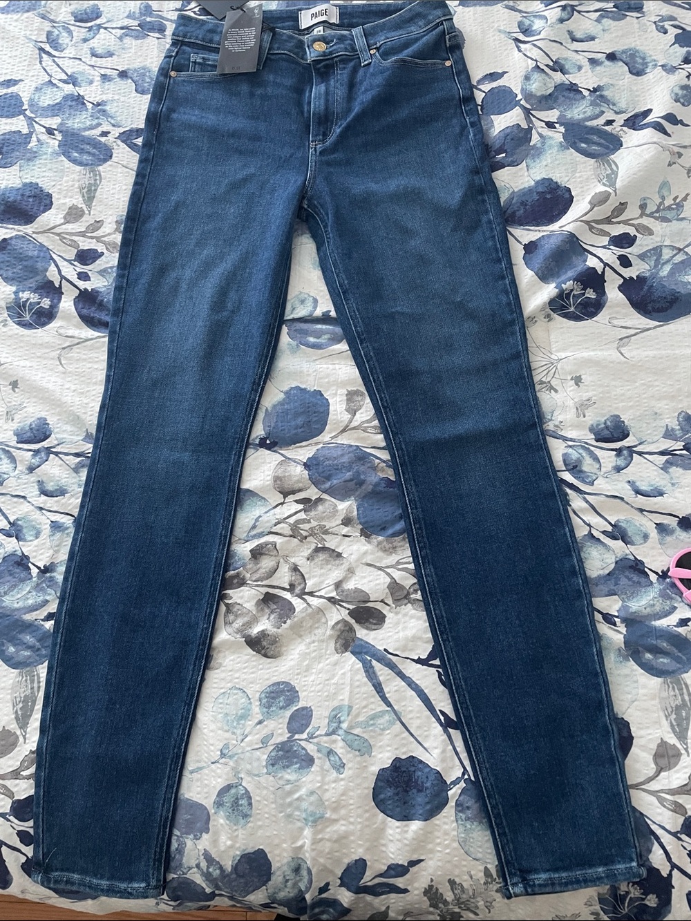 PAIGE Dark Indigo Skinny Jeans